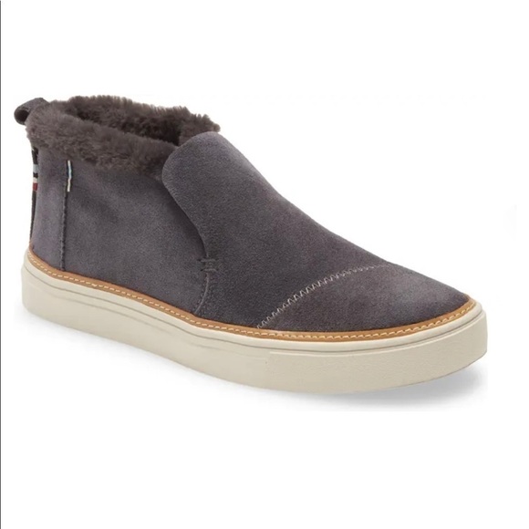 Toms Paxton Slip-On Chukka Sneaker in Forged Iron Suede Size‎ 7.5 - Picture 1 of 8